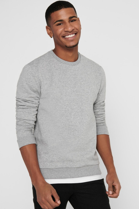 Only & Sons grijze heren trui