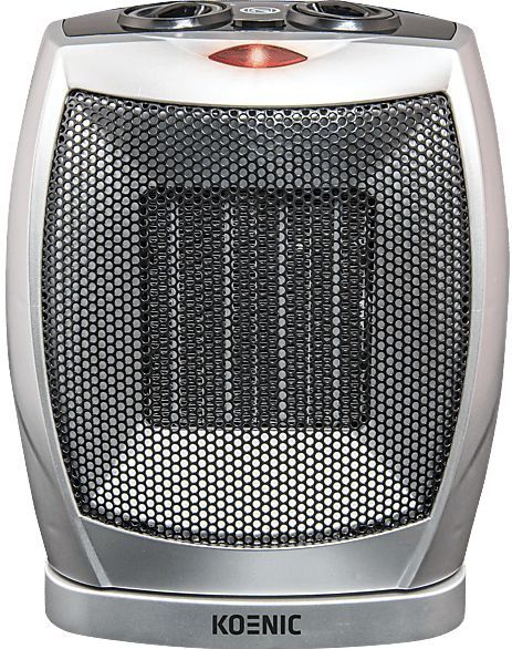 Koenic - KFH 18921 S - Ventilatorkachel - Zilver - 2 Verwarmingsstanden