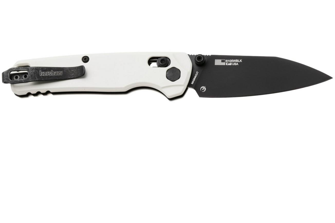 Kershaw Bel Air 6105WBLK, Black CPM MagnaCut, White Aluminum zakmes