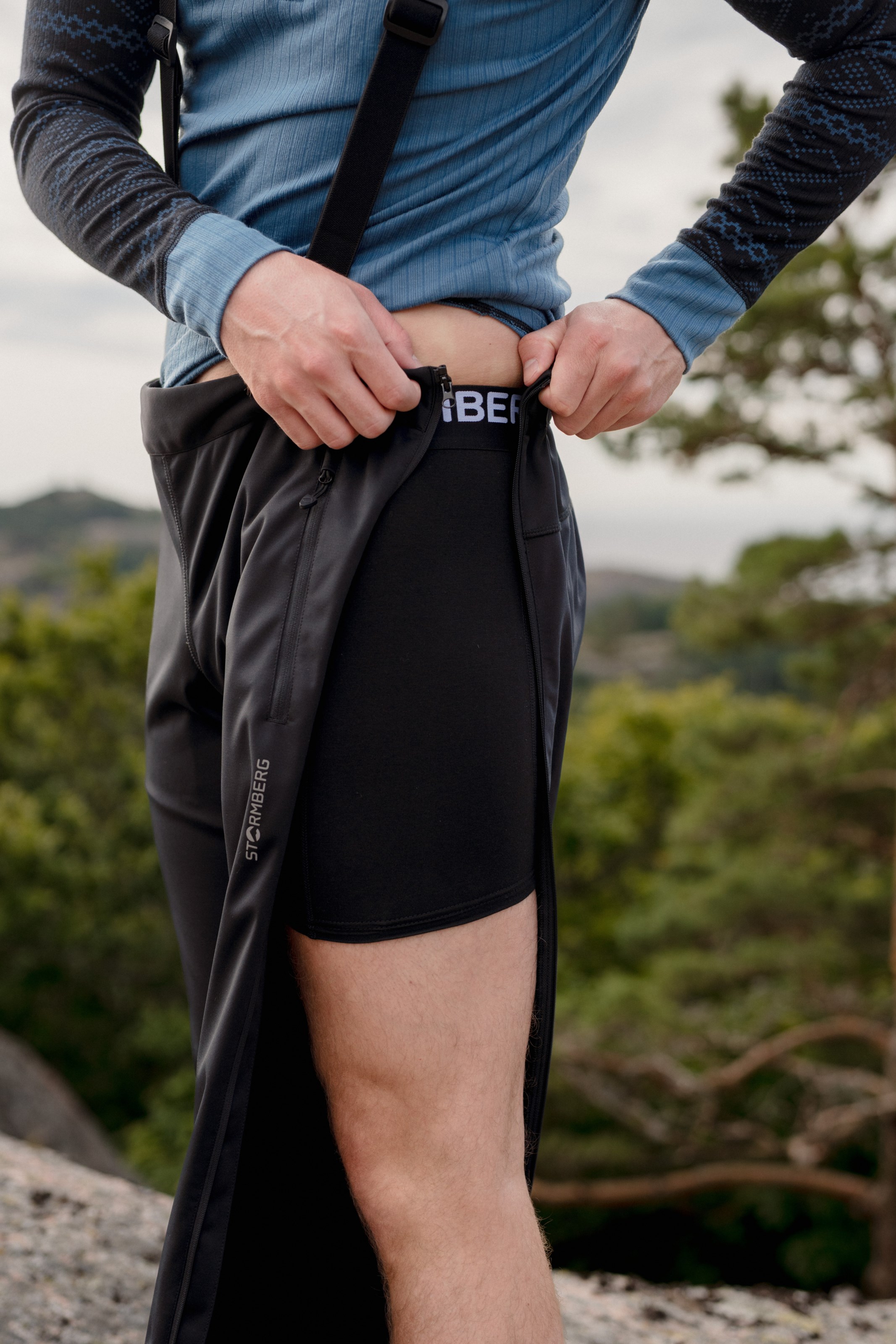 Stormberg Vettakollen Zip-Off turtights m/ seler