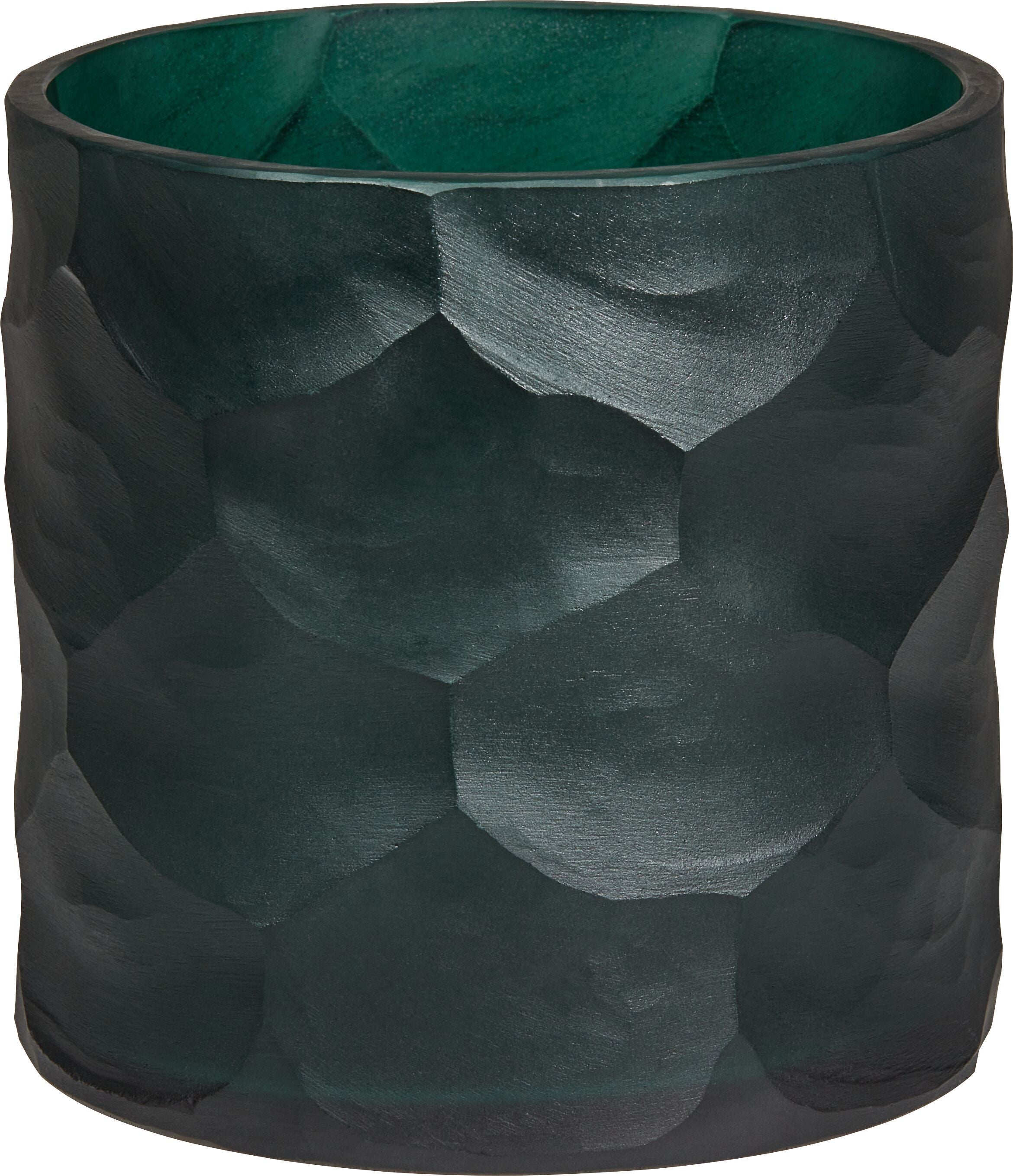 GABRIELA Windlicht - Dunkelgruen / H: 10.0 cm