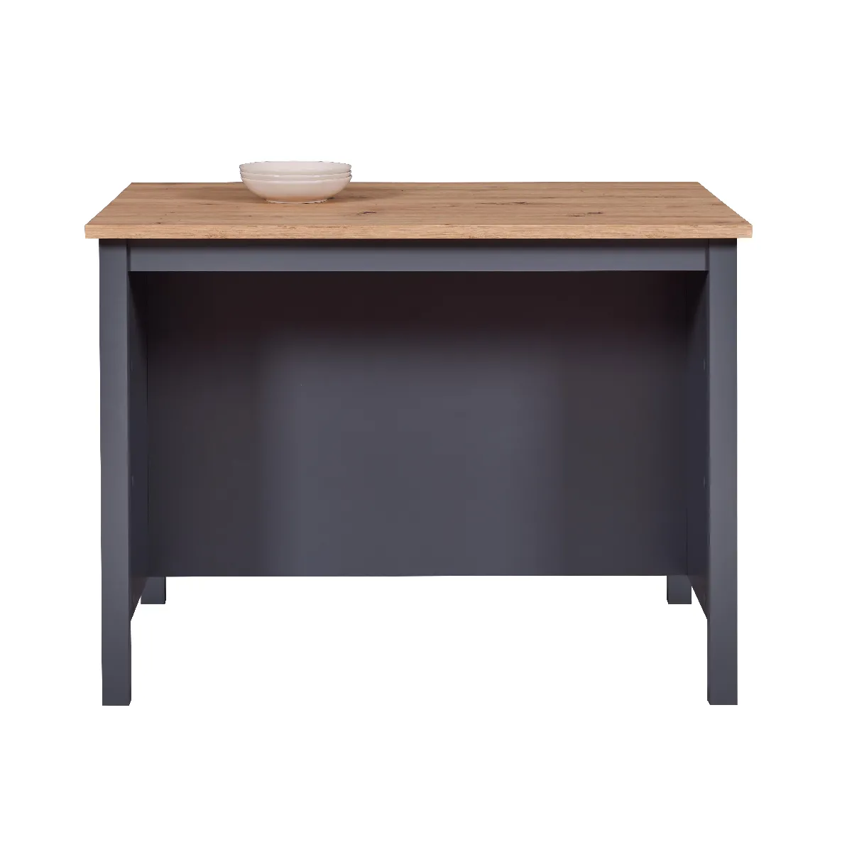 Pegane Meuble de Cuisine Anthracite/Artisan Chêne