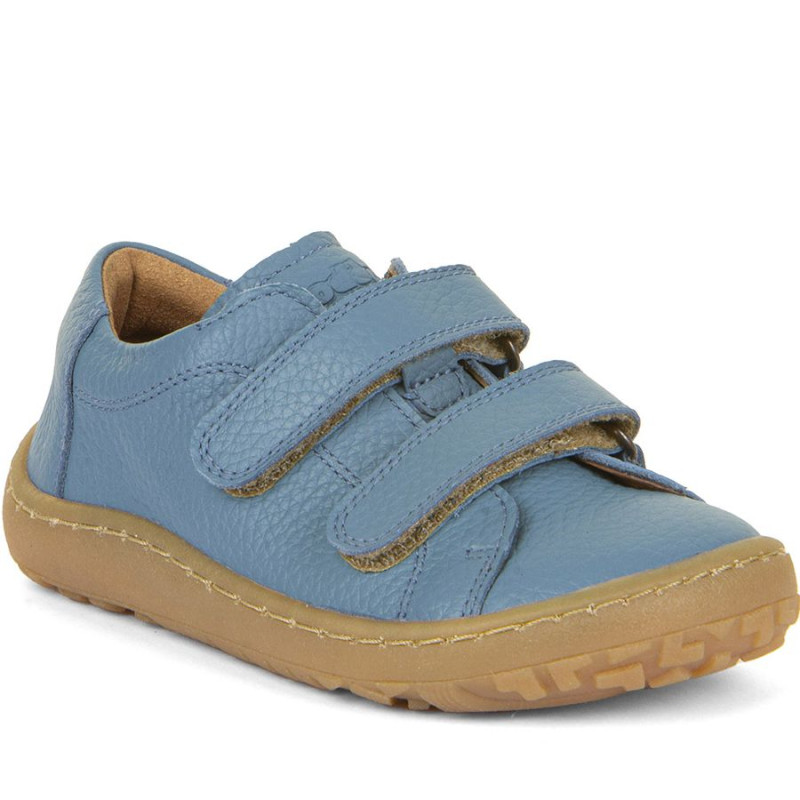 Froddo Froddo Barefoot Cuir Velcros Bleu Jeans