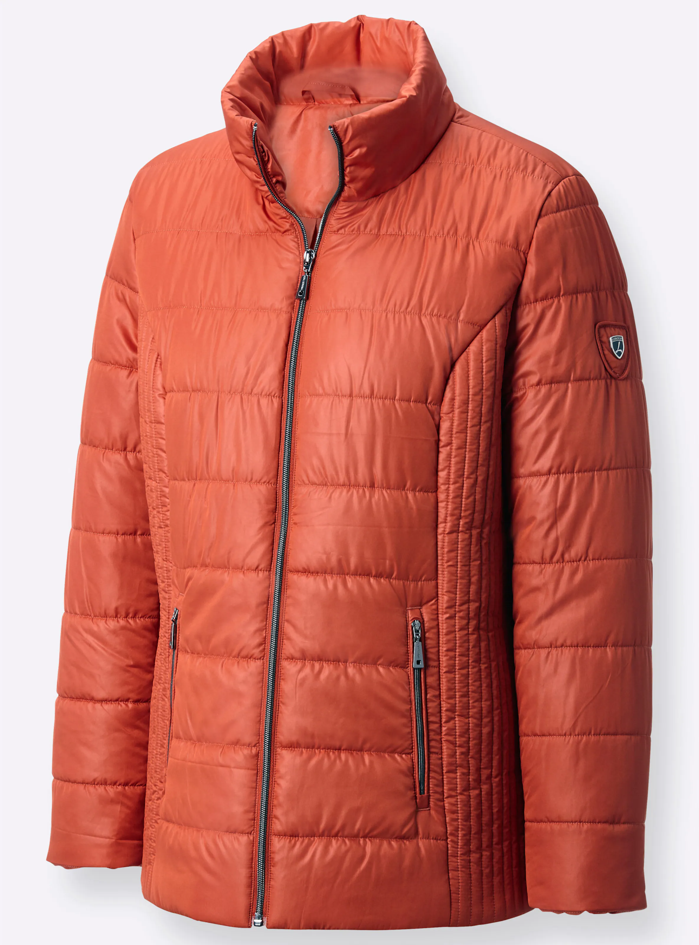Steppjacke in rostrot