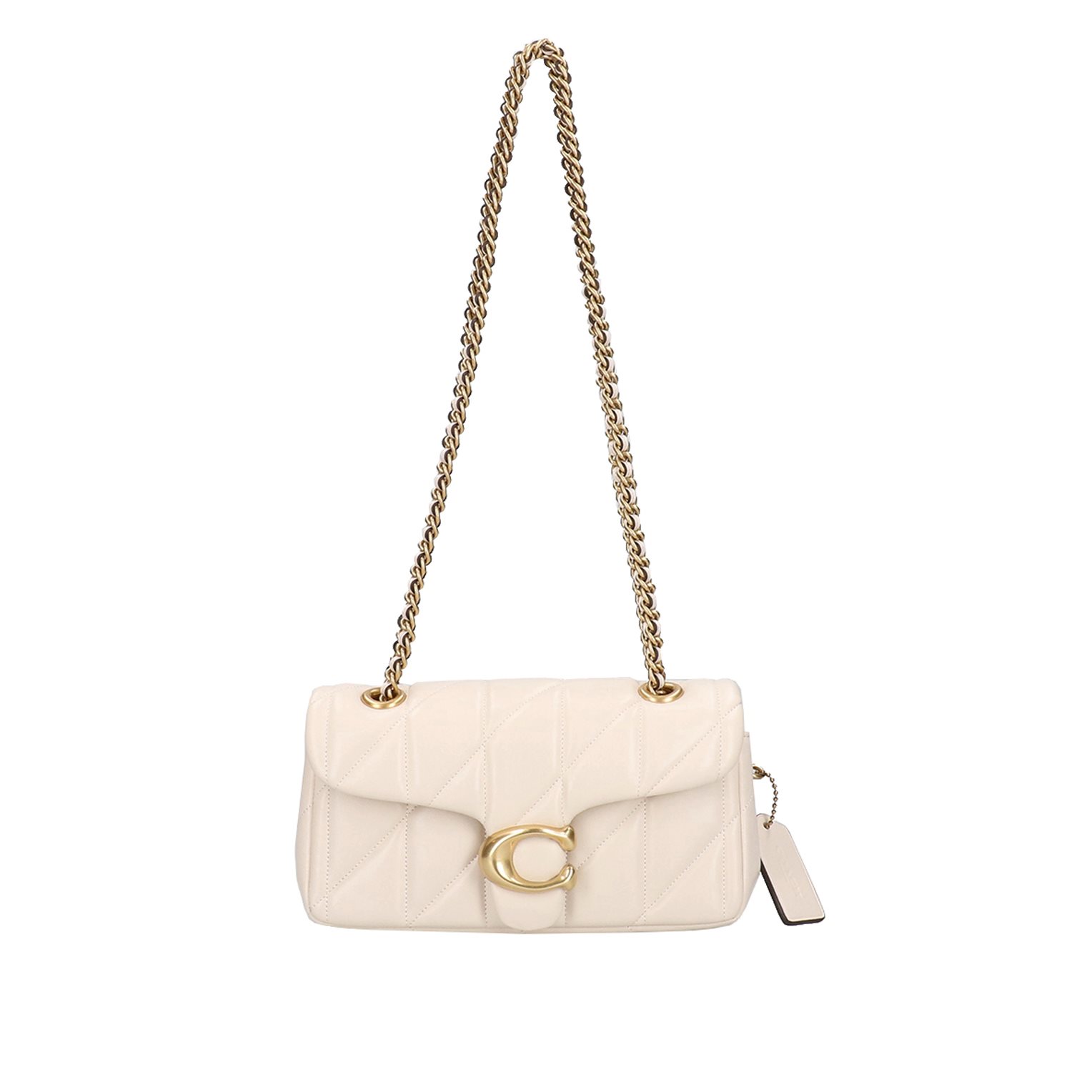 Coach Tabby 20 Shoulderbag With Chain Quilting chalk