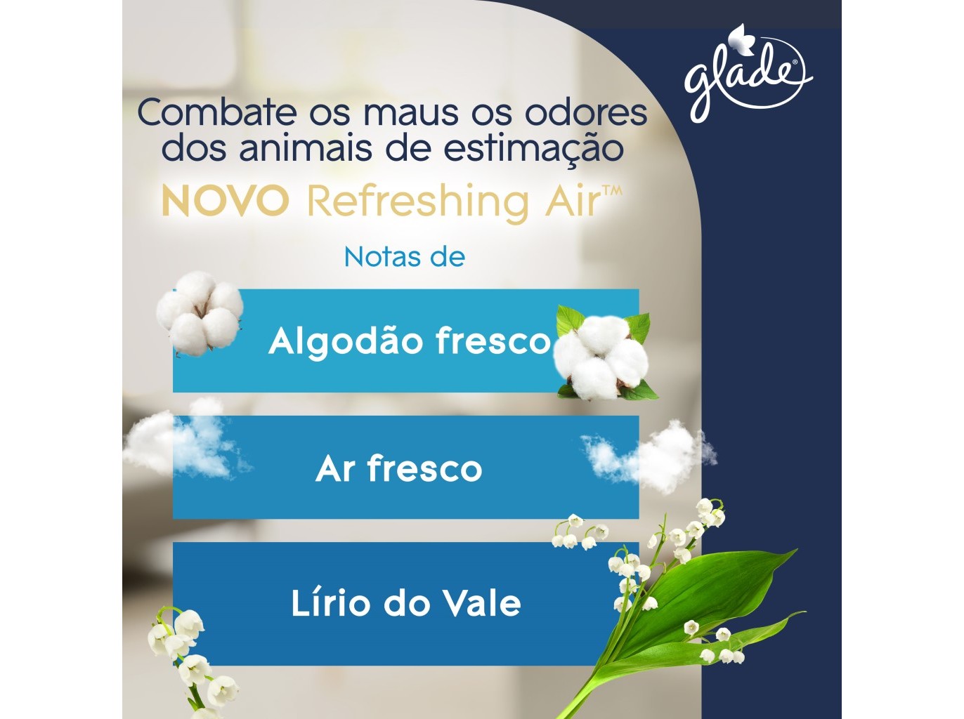 AMBIENTADOR GLADE PET AEROSSOL REFRESHING AIR 300ML