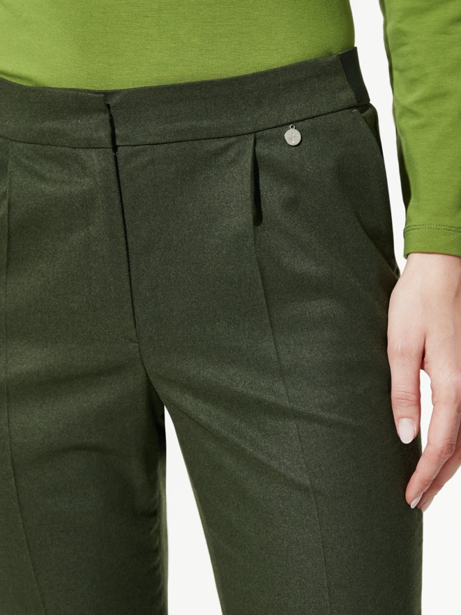Flanell-Bundfaltenhose