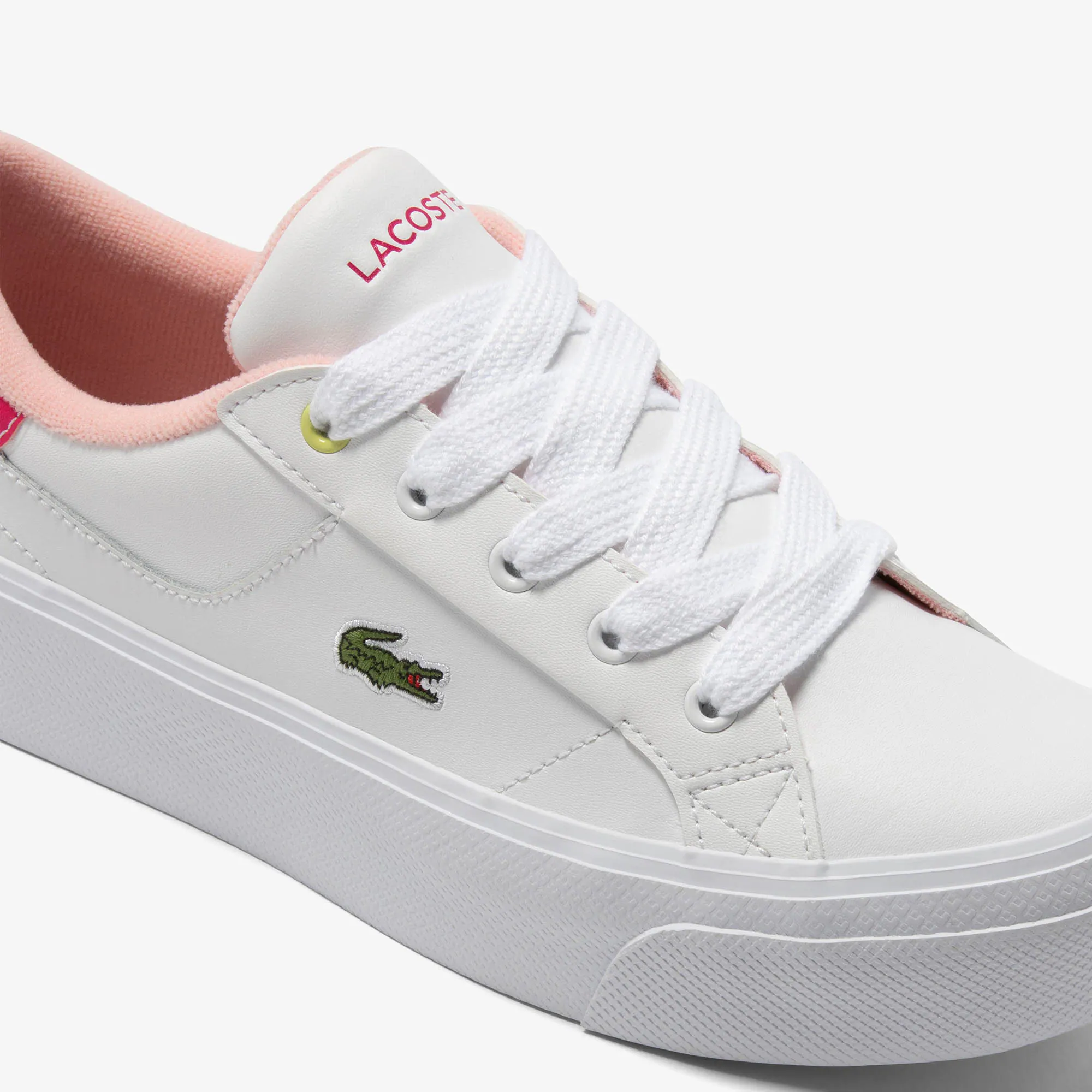 Damen-Sneakers Ziane Platform aus Leder Sneakers - Weiss - Lacoste - Damen