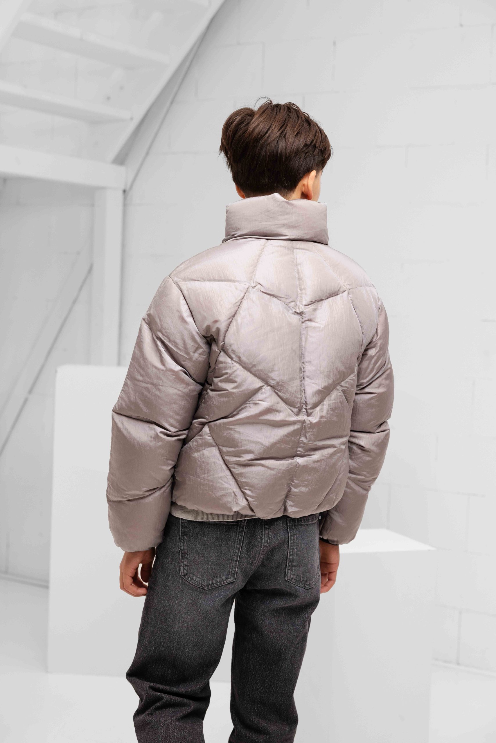 Krakatau Nebula Puffer Winterjas Kids Grijs