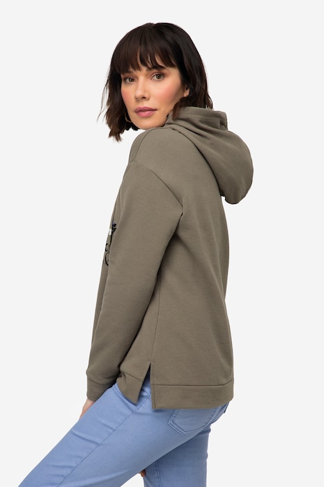 Hoodie, Fisch Motiv, Kapuze, Langarm