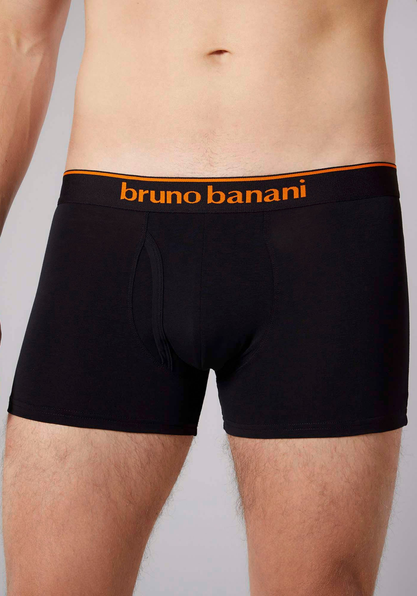Bruno Banani Boxershorts »Short 2Pack Quick Access«, Kontrastfarbene Details