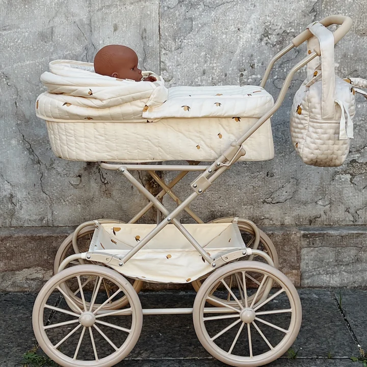 Konges Sløjd - Puppenwagen, fleur decor