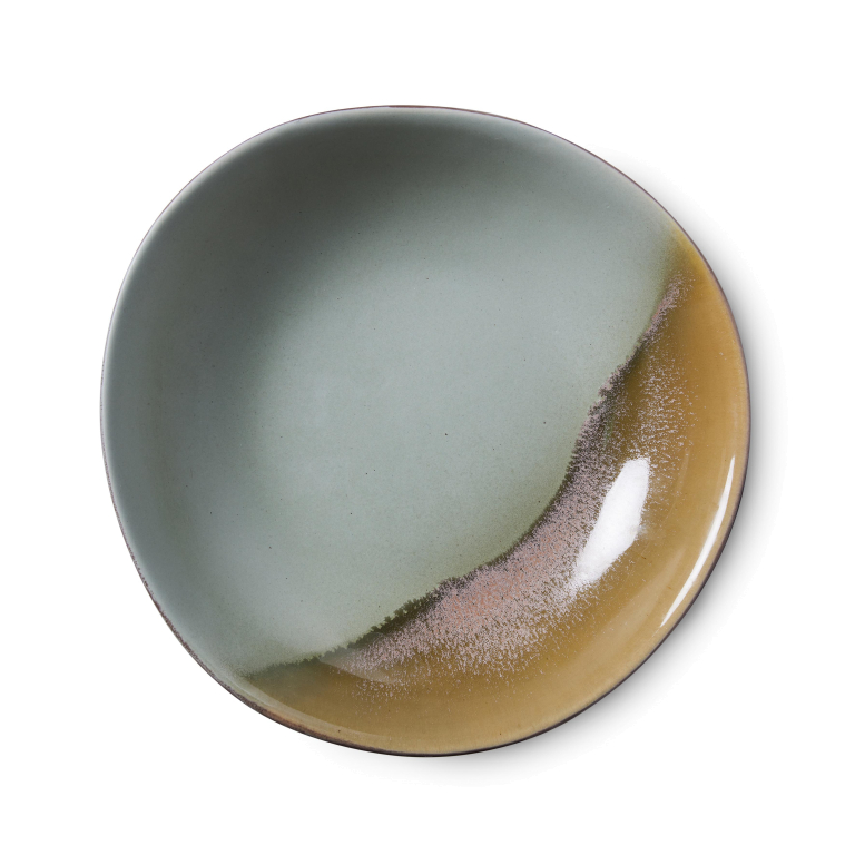 HKliving 70's Ceramic Curry kom set van 2 daybreak