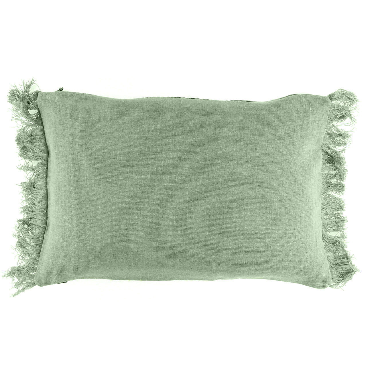 Haomy Housse de coussin 100% Lin Wani sauge - 40x60 cm