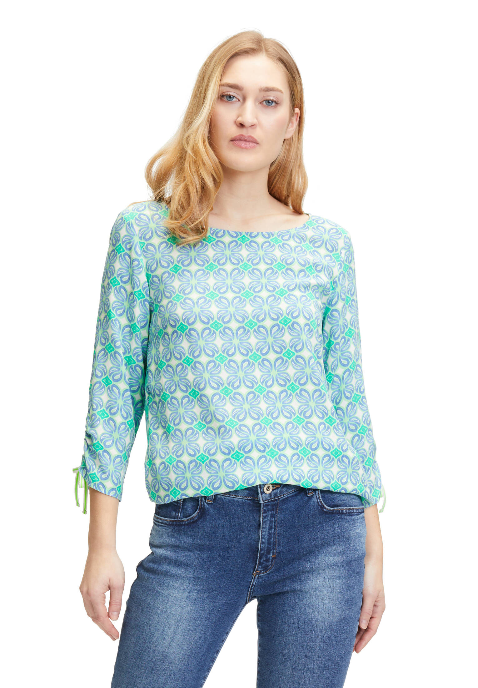 Cartoon| Damen Casual-Bluse mit Muster