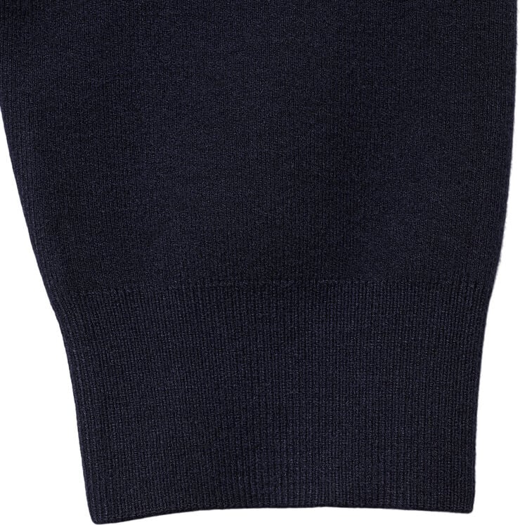MANGO Sweater with contrasting collar Navy