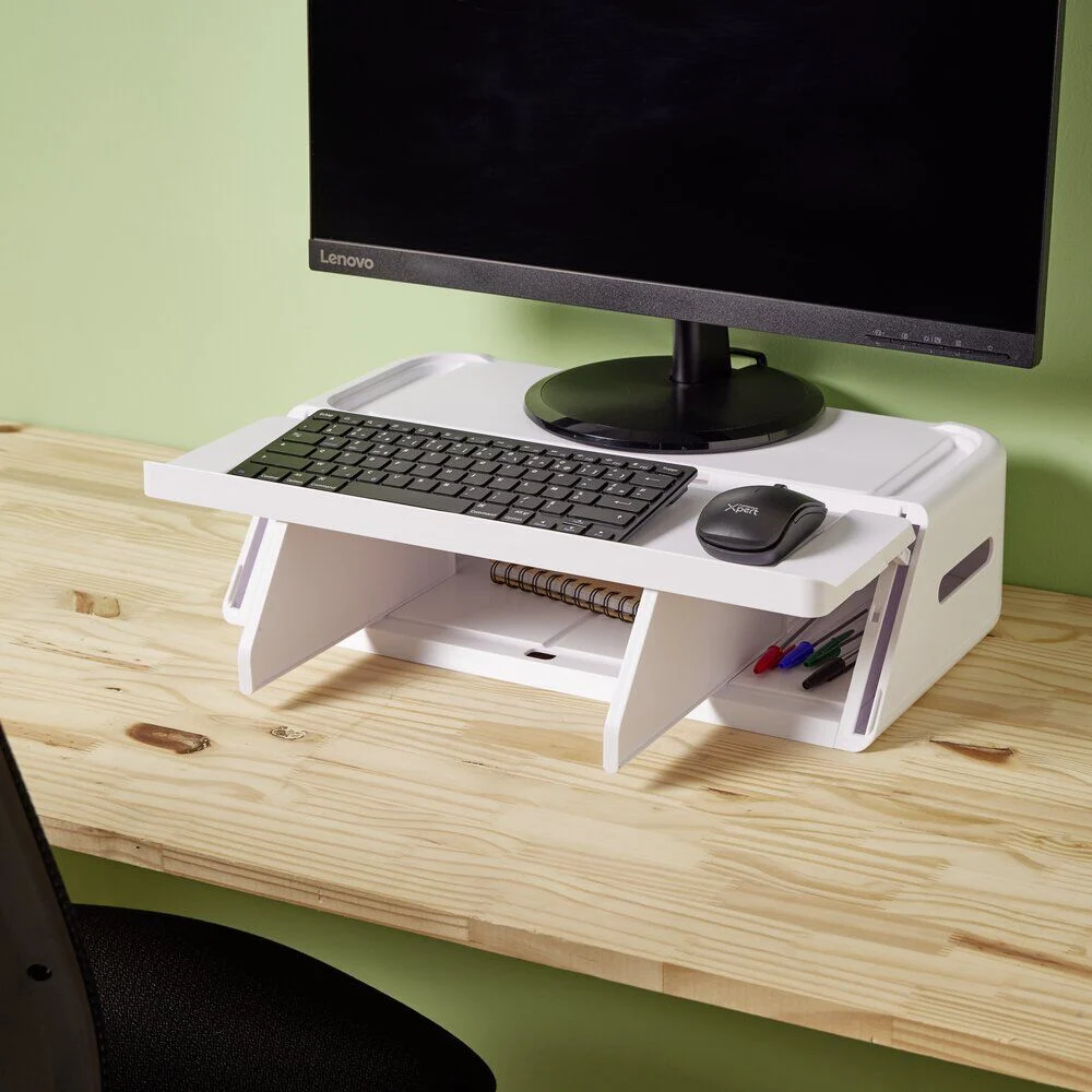 Organiseur de bureau 48x30x13cm polystyrène blanc