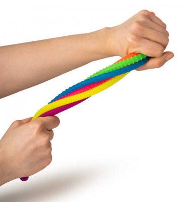 Neon Rainbow Fidget Nudler, 6 pack