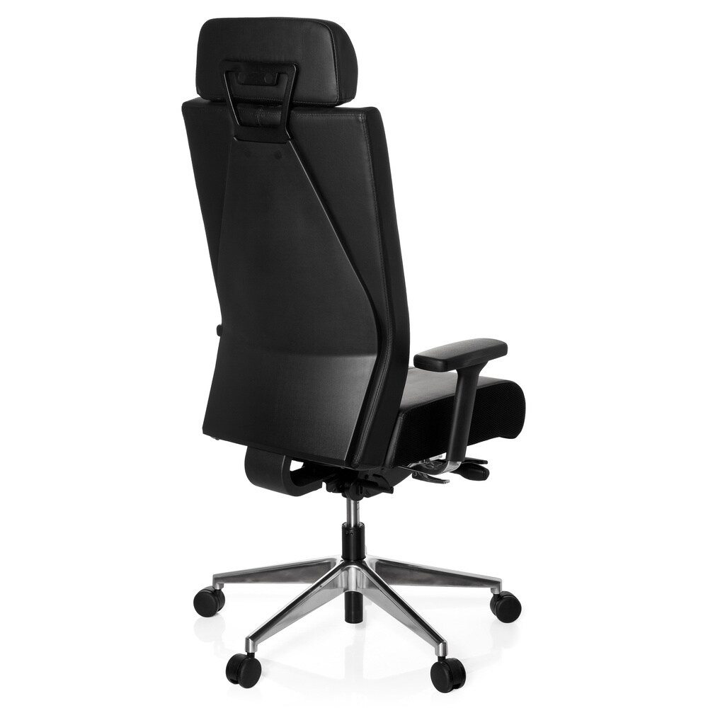 Profi Bürostuhl PRO-TEC XXL Leder mit Armlehnen (höhenverstellbar) hjh OFFICE