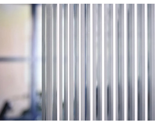 Gutta polycarbonaat holle kamerplaat/wandplaat 20-16 ZEBRAPLATE antraciet 2000 mm x 980 mm x 16 mm