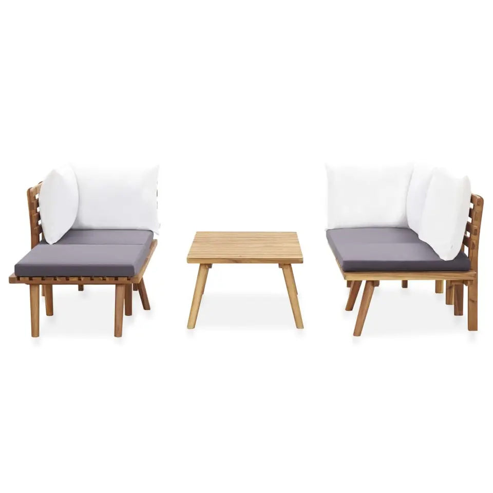 vidaXL - Tuinbank Set - Bruin - Acaciahout