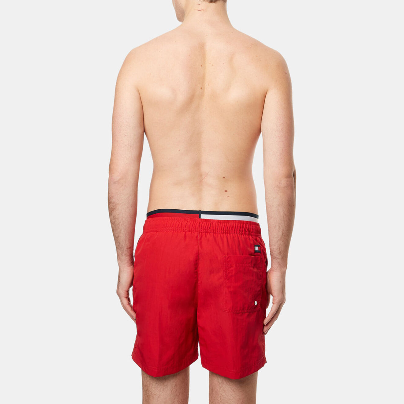 Tommy Hilfiger Short de bain bande élastique rouge