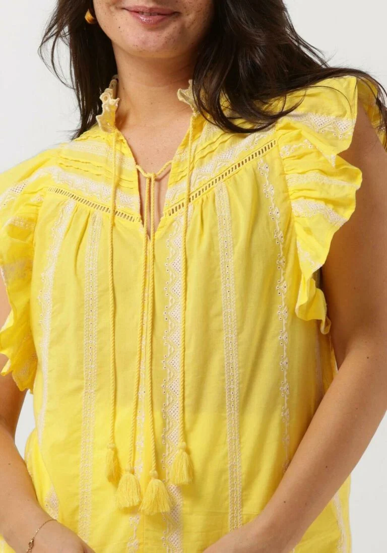 SUNCOO gele suncoo blouse louki