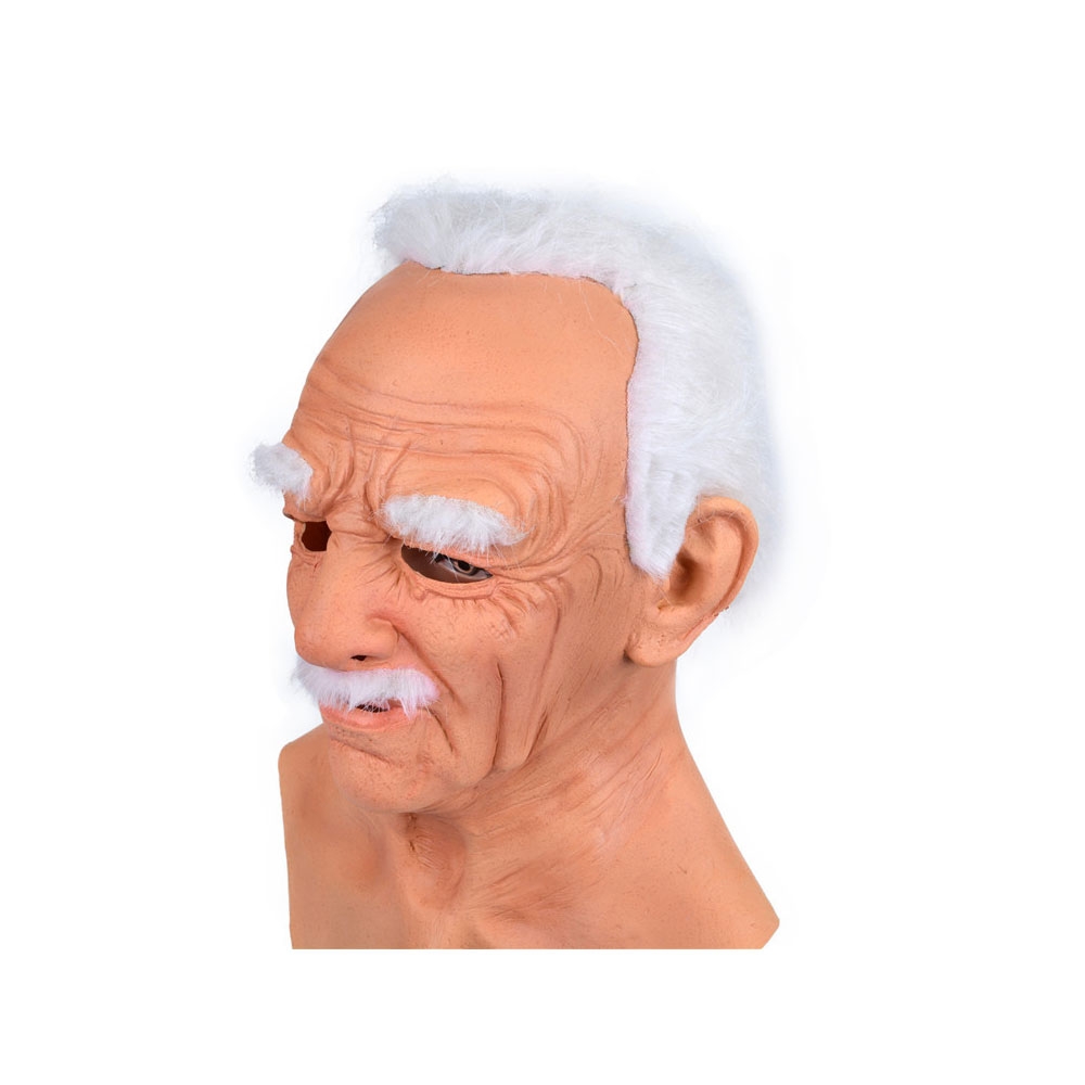 Latex Maske Fasnachts Gesichtsmaske Kostüm Zubehör Motto Party Accessoire Halloween Foto Requisite - Alter Mann