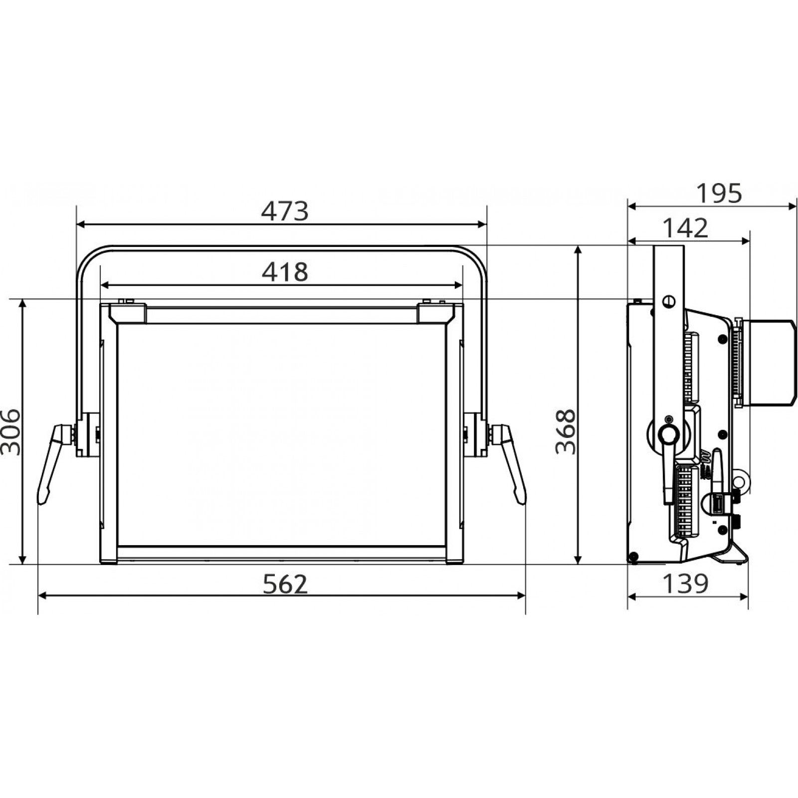 Briteq BT-TVpanel TW professionele soft-light met afstembaar wit