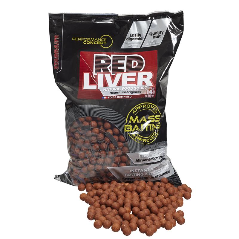 Bouillette Starbaits Performance Concept Red Liver Mass Baiting