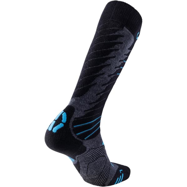 Chaussette de ski UYN MAN SKI COMFORT FIT SOCKS MEDIUM GREY MELANGE/AZURE