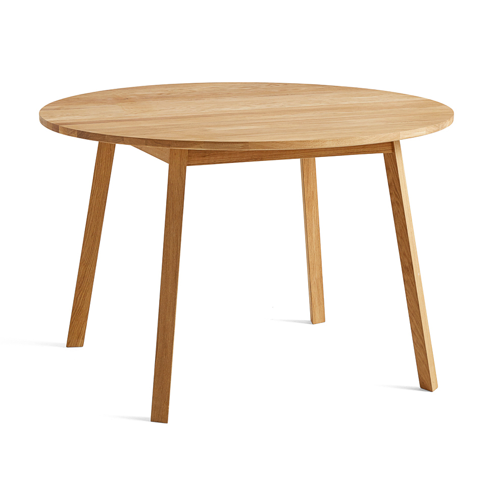 Eettafel Triangle Leg rond Ø115 massief geolied eiken
