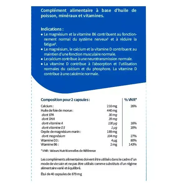 Codifra Magalite Stress et Fatigue 40 capsules