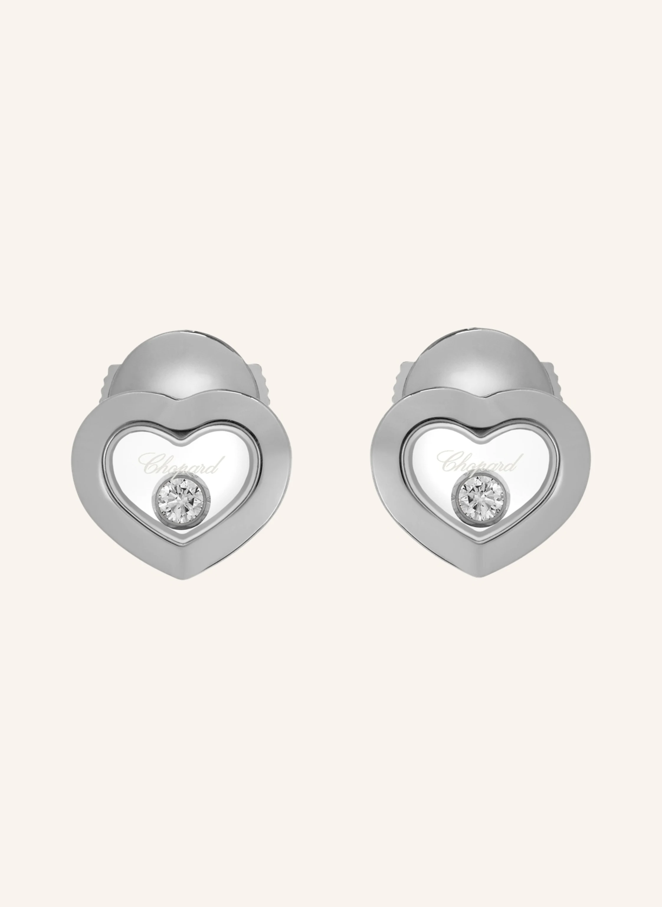 Chopard Ohrring HAPPY DIAMONDS ICONS Ohrringe aus 18 Karat Weißgold und Diamanten