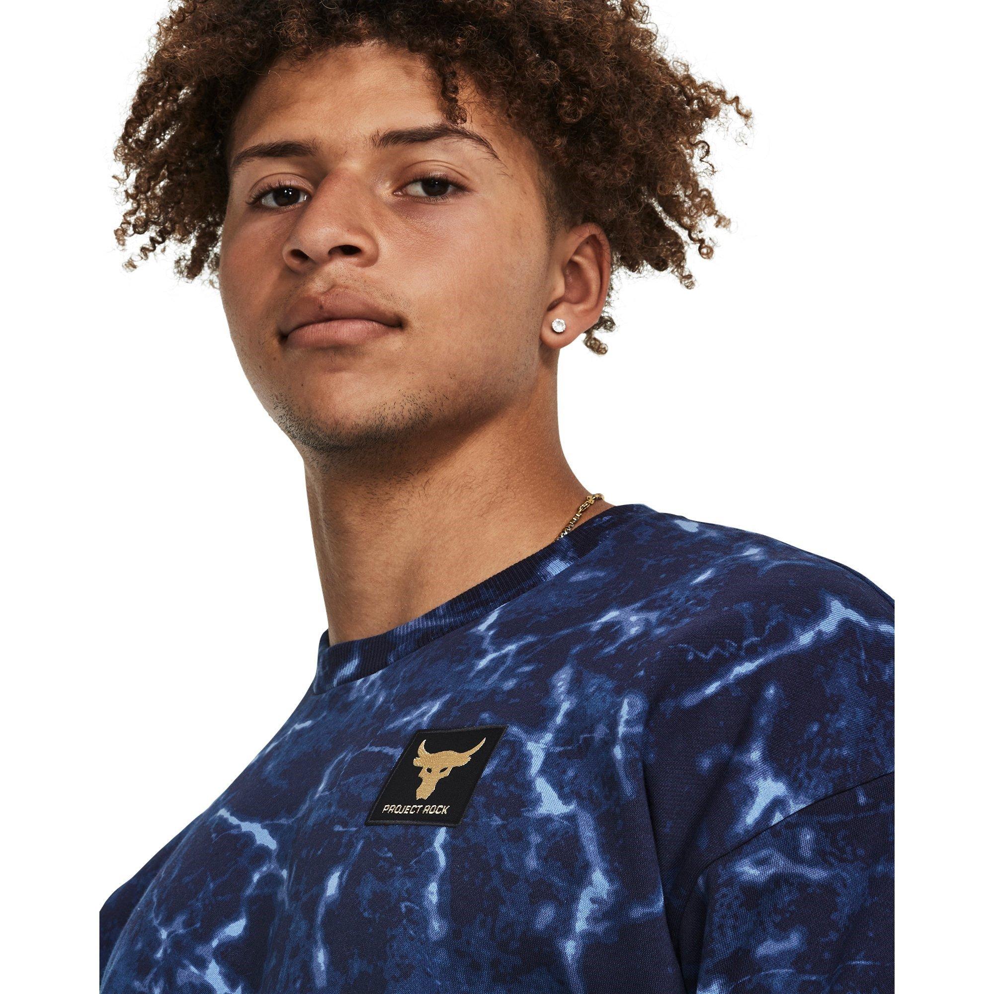 Under Armour UA Project Rock Rival Fleece Crew Mens