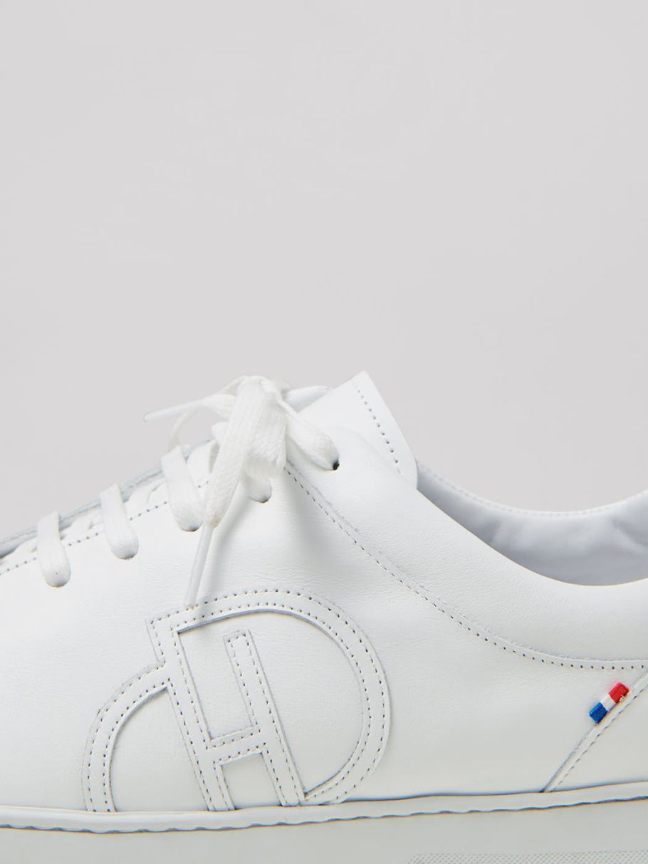 Baskets en cuir