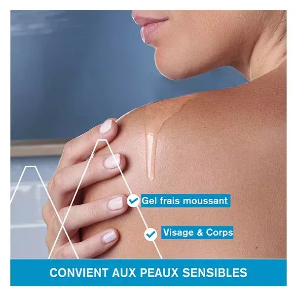 Uriage Gel de Limpeza Corporal Dermatológico Suave Ultranutritivo, Sem Sabão, para Pele Sensível, 1L