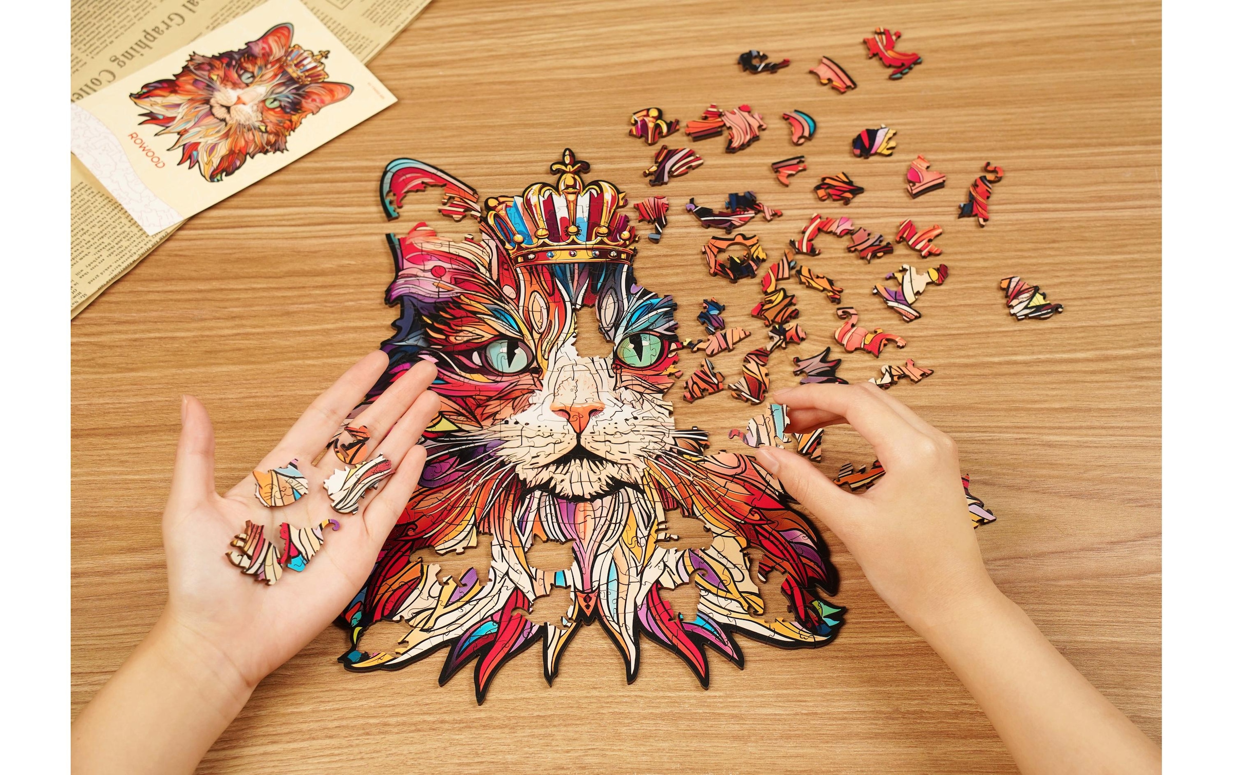 3D-Puzzle »RoboTime Katzenkönig«