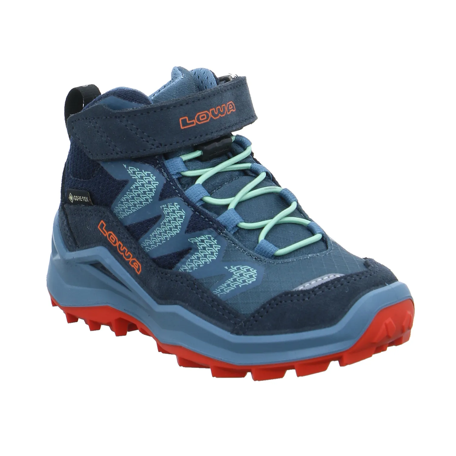 LOWA Kinder-Wanderschuhe Blau Leder