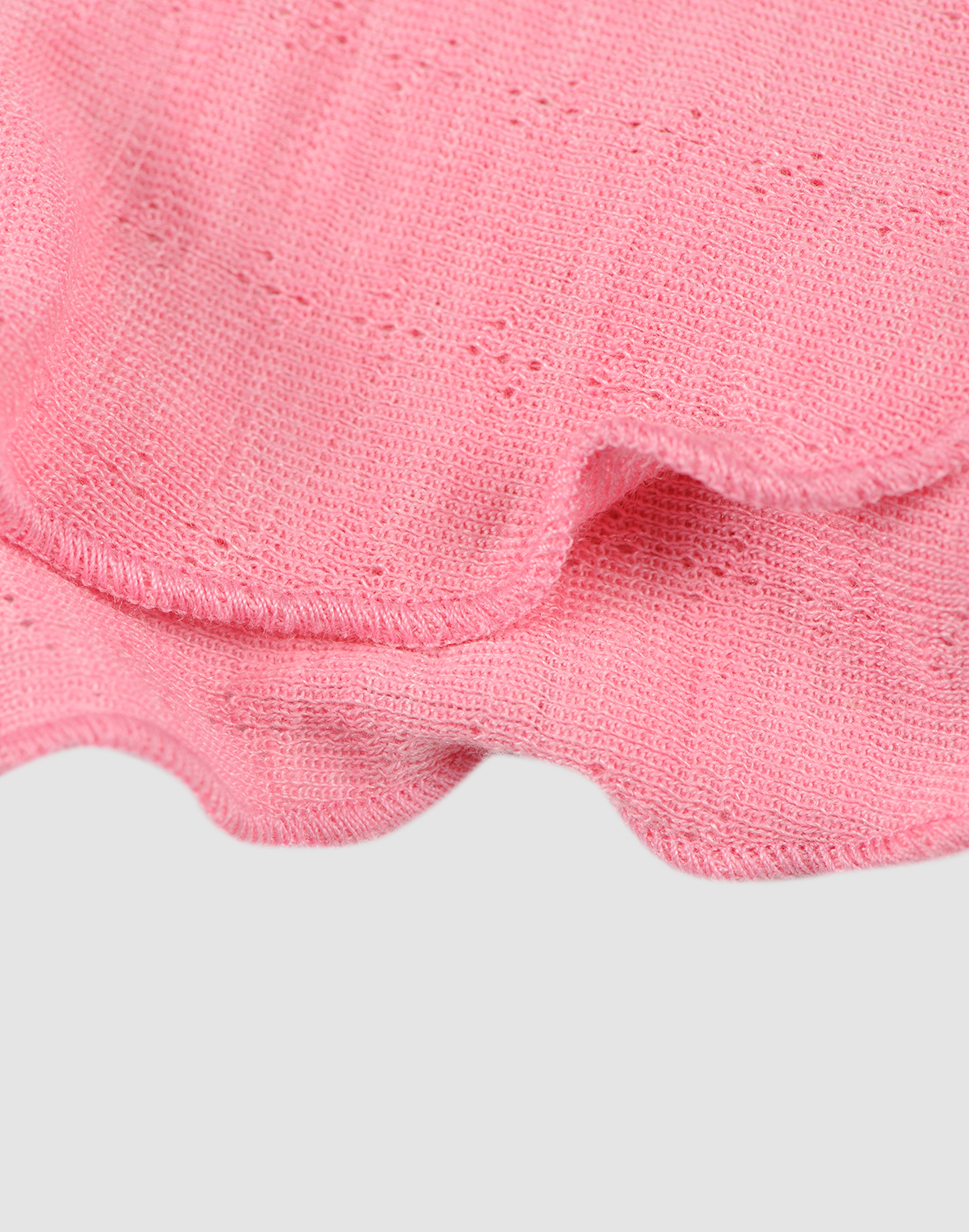 Pointelle T-shirtjurk van merinowol/zijde voor kinderen