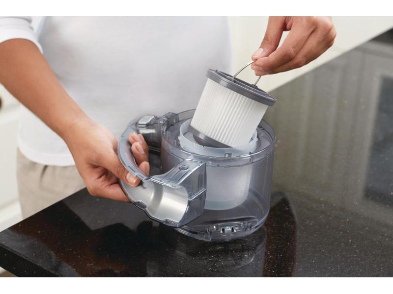 BLACK DECKER Akku-Handsauger Dustbuster Flexi Silber Portabler Akku-Staubsauger mit Schnellladefunktion