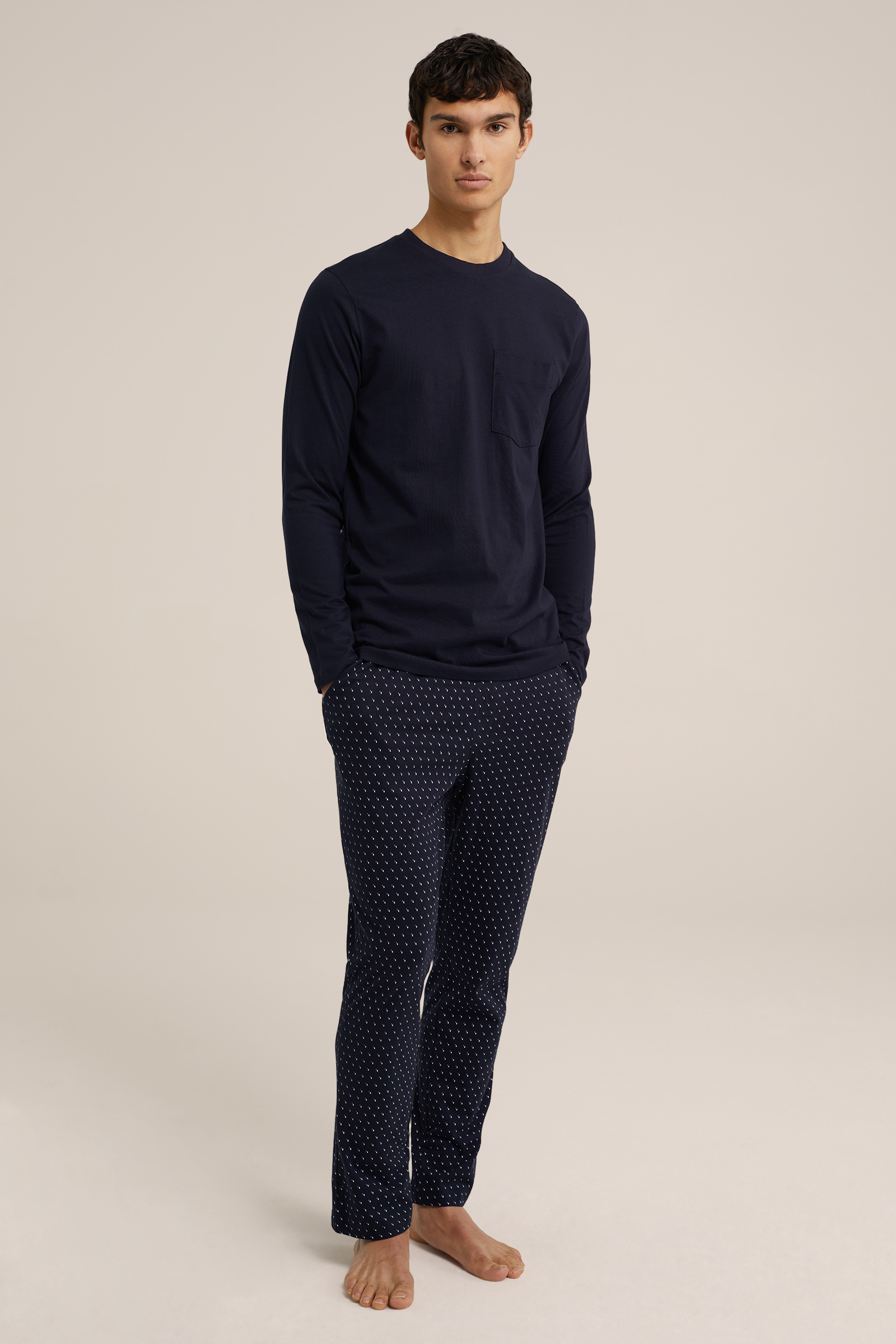 pyjamaset WE Fashion Donkerblauw
