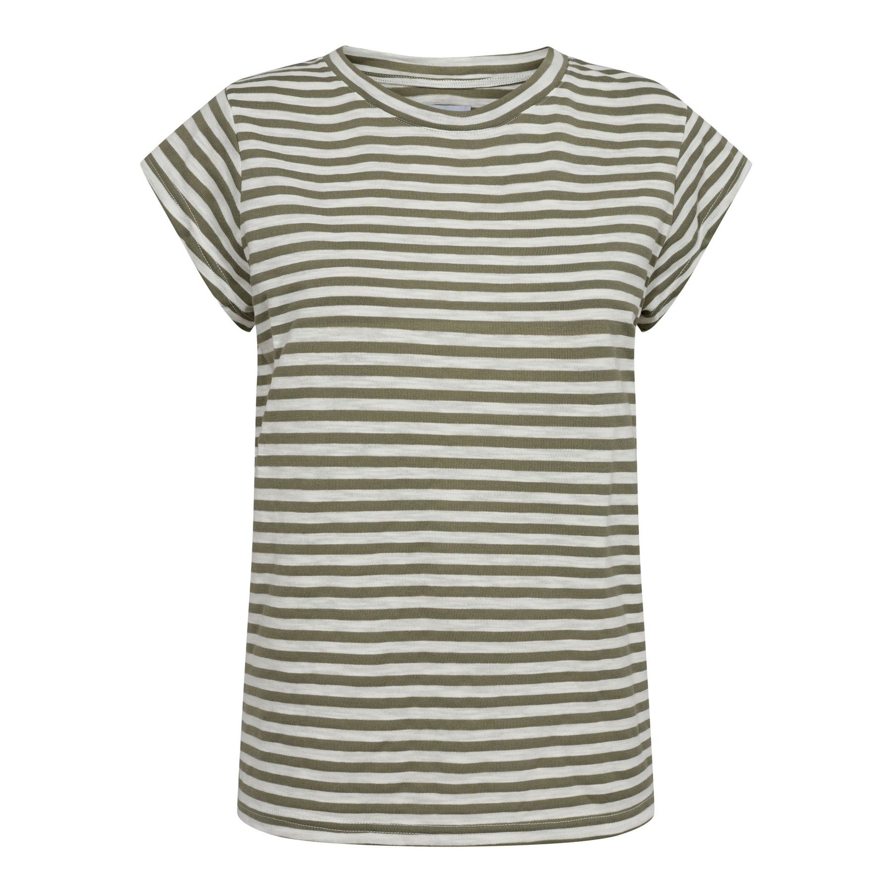 Liberte Ulla-Stripe-Tshirt army white stripe
