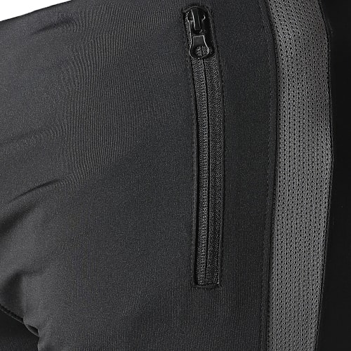 Pantalon Jogging Training Bande 0037 Noir Gris Anthracite