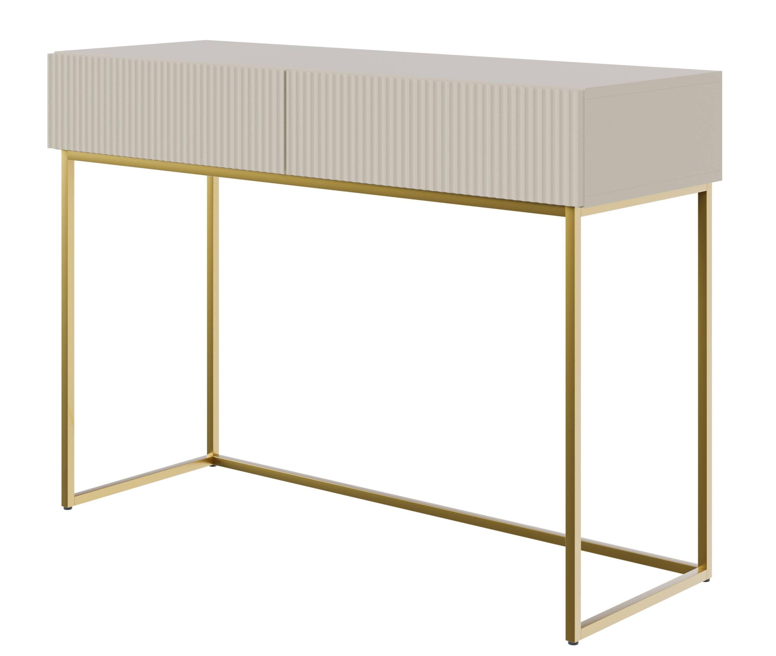 NADUVI Collection Vesper Kaptafel - Greige / Goud