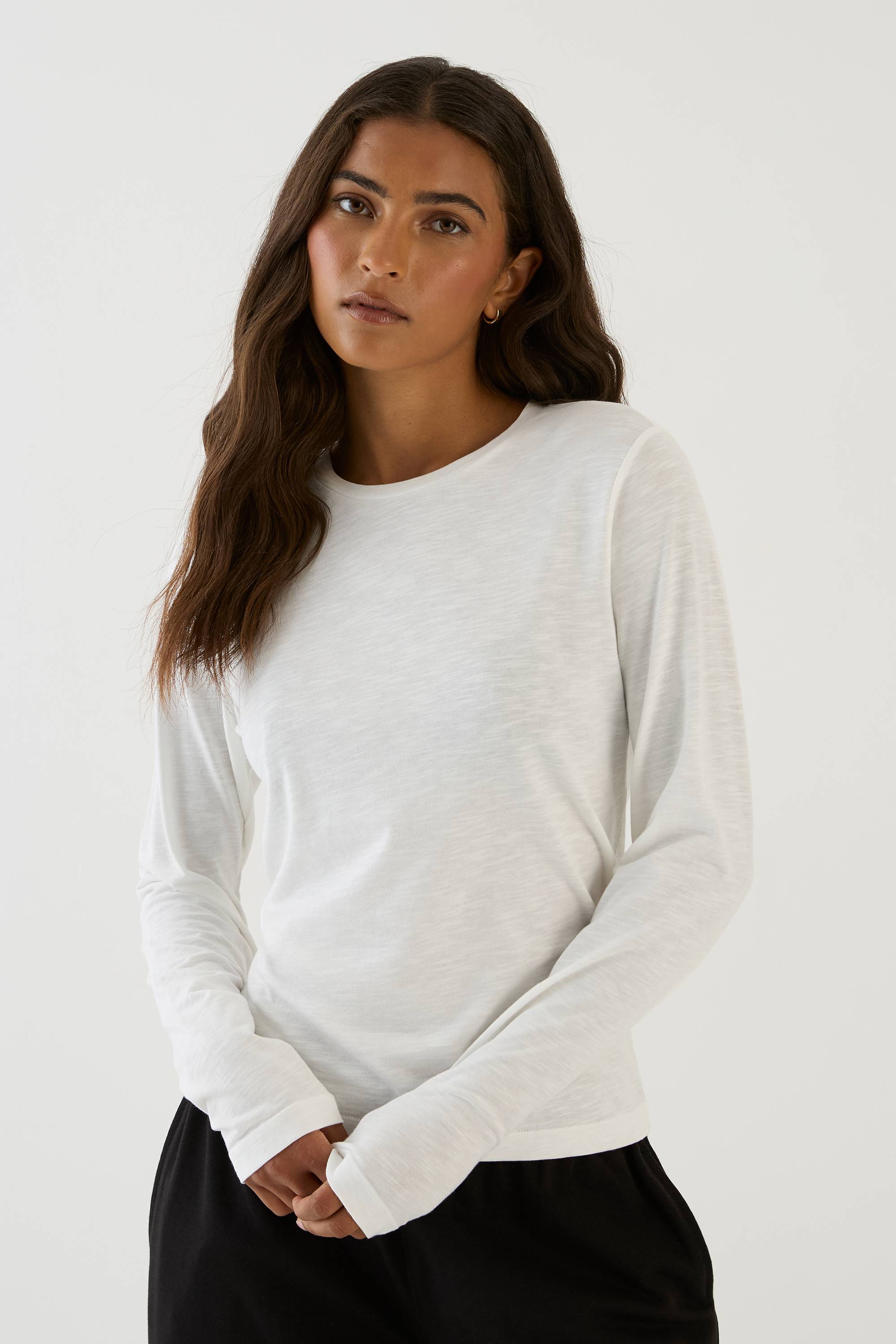 T-shirt À Manches Longues En Jersey Slub Dsgn Studio