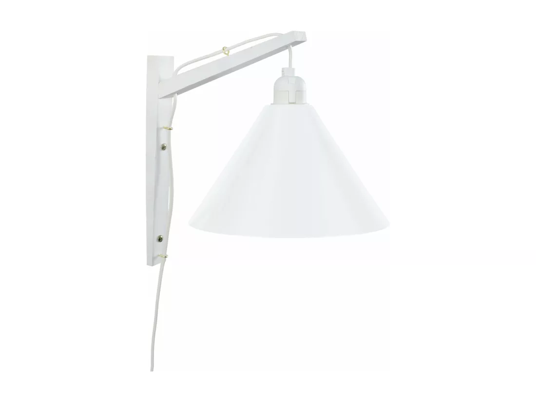 Applique bois blanc,ivoire 30cm.