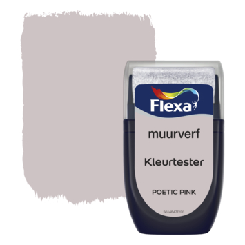 Flexa Creations muurverf kleurtester Poetic Pink 30ml