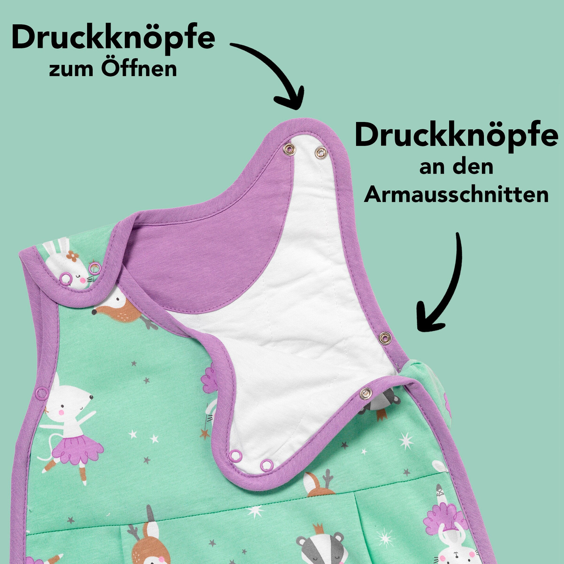 schlummersack Schlafsack ohne Füßen 1.0 Tog Ballerina