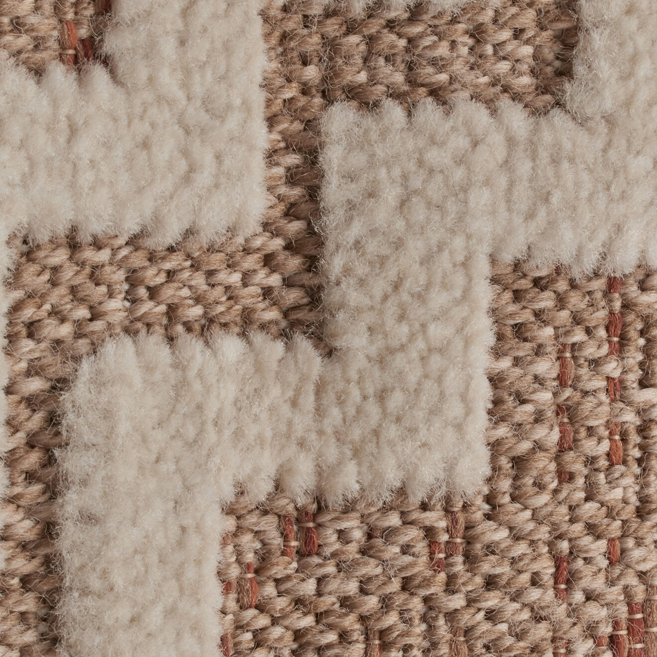 Nazar Rugs Tapis aspect jute TULUM 9054 intérieur & extérieur terra - 60x90 cm
